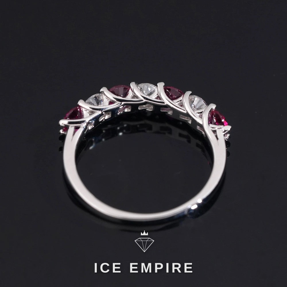Iced Out 925 Silver Moissanite Ring