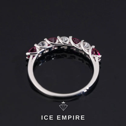 Iced Out 925 Silver Moissanite Ring