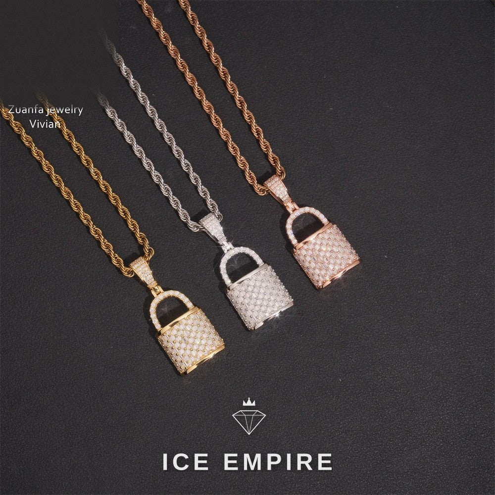 Iced Out 925 Silver Moissanite Pendant