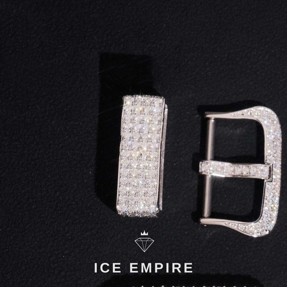 Iced Out 925 Silver Moissanite Watch