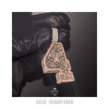 Iced Out Rose Gold Plated Moissanite Tennis Chain