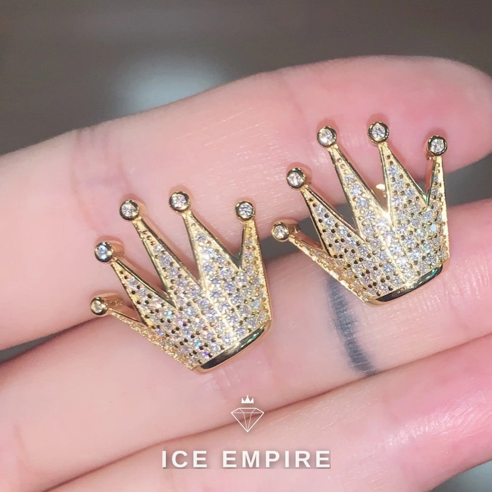 Iced Out 925 Silver Moissanite Earrings