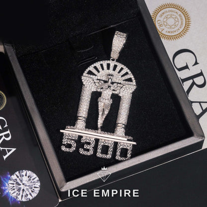 Iced Out 925 Silver Pendant