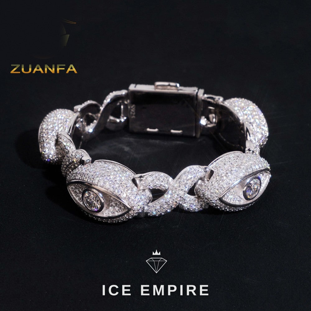Iced Out Rose Gold Plated Moissanite Cuban Chain