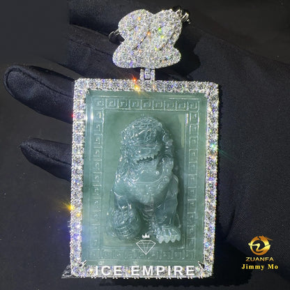 Iced Out 925 Silver Moissanite Pendant