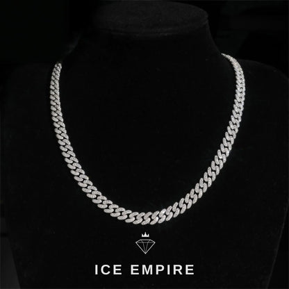 Iced Out Rose Gold Plated Moissanite Cuban Chain