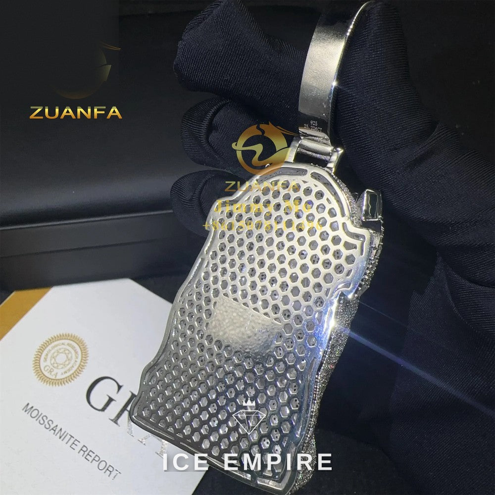 Iced Out 925 Silver Moissanite Pendant