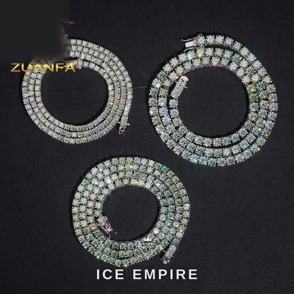 Iced Out Rose Gold Plated Moissanite Cuban Chain