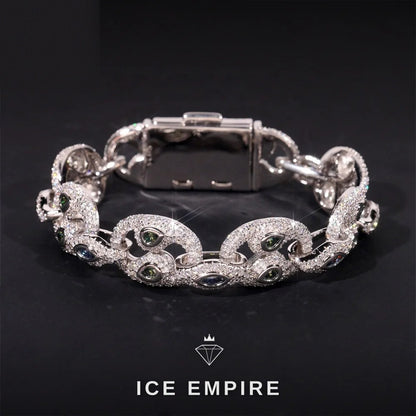 Iced Out Rose Gold Plated Moissanite Bracelet