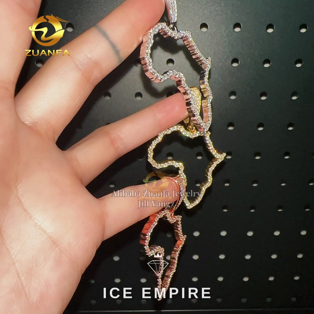 Iced Out 925 Silver Moissanite Pendant
