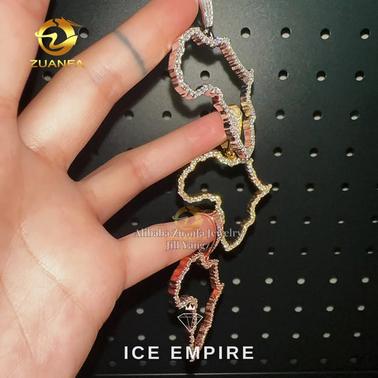 Iced Out 925 Silver Moissanite Pendant
