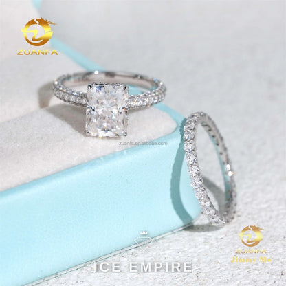 Iced Out 14K Gold Lab Grown Diamond Engagement Ring