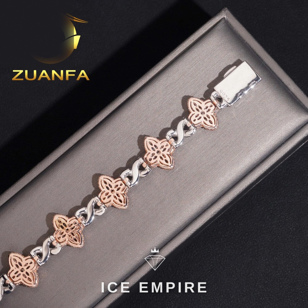 Iced Out 925 Silver Moissanite Bracelet