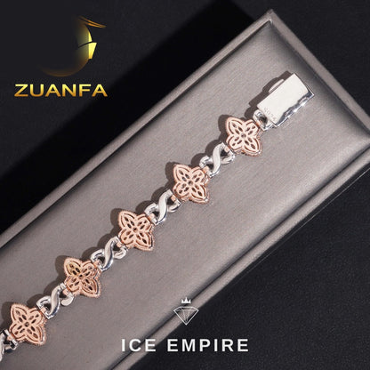 Iced Out 925 Silver Moissanite Bracelet