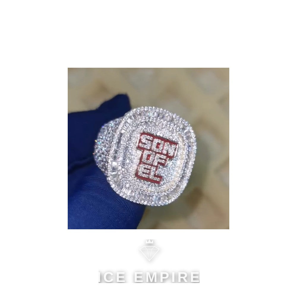Iced Out 925 Silver Moissanite Cuban Chain