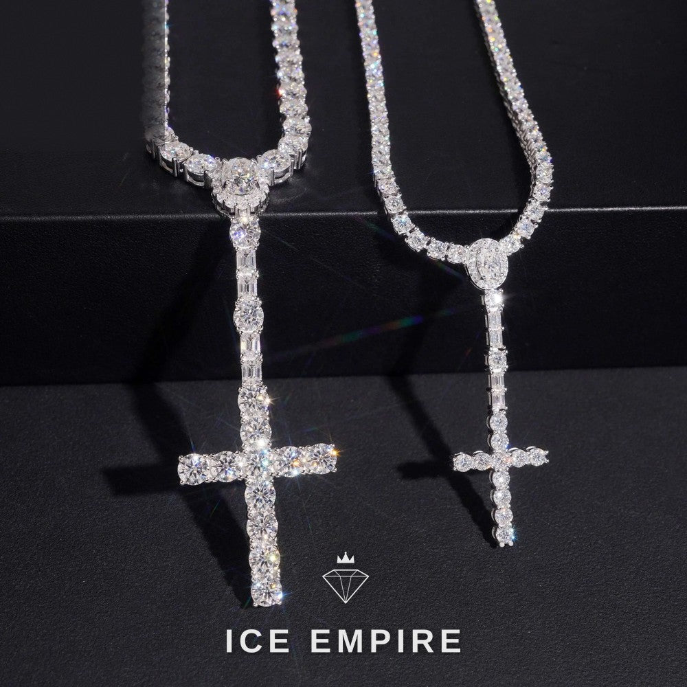 Iced Out Rose Gold Plated Moissanite Cuban Chain