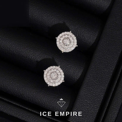 Iced Out Rose Gold Plated Lab Grown Diamond Earrings