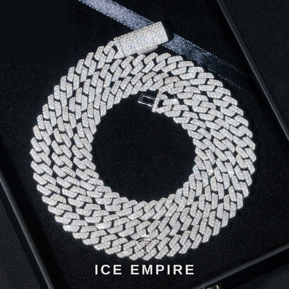 Iced Out Rose Gold Plated Lab Grown Diamond Cuban Chain