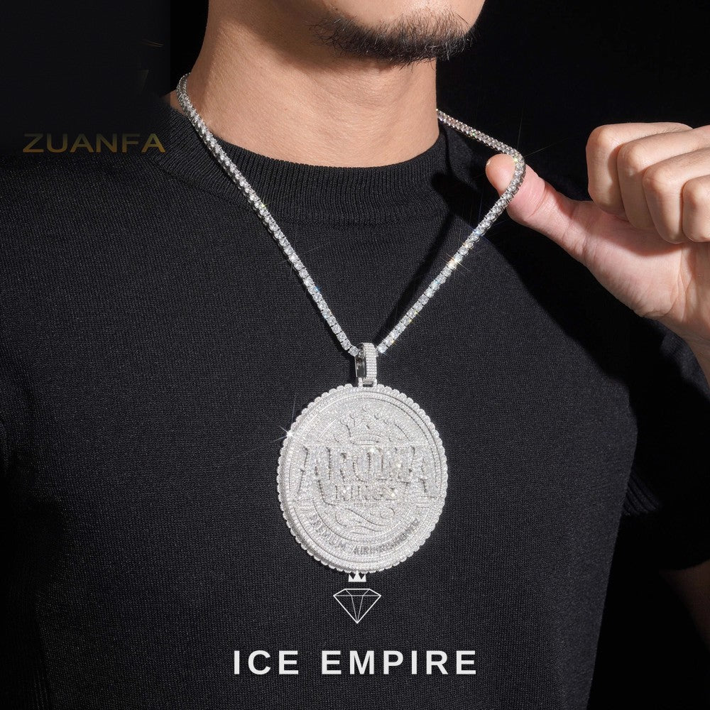 Iced Out 925 Silver Pendant