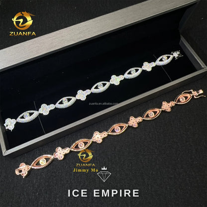 Iced Out 925 Silver Moissanite Cuban Chain