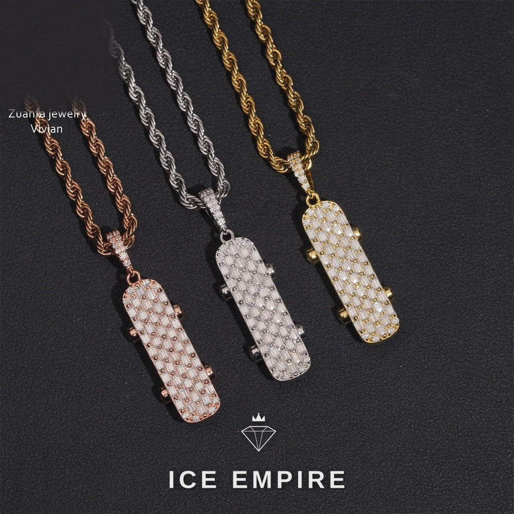 Iced Out 925 Silver Moissanite Pendant