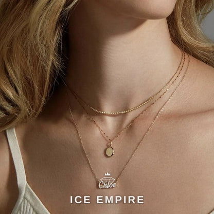 Iced Out Rose Gold Plated Moissanite Cuban Chain