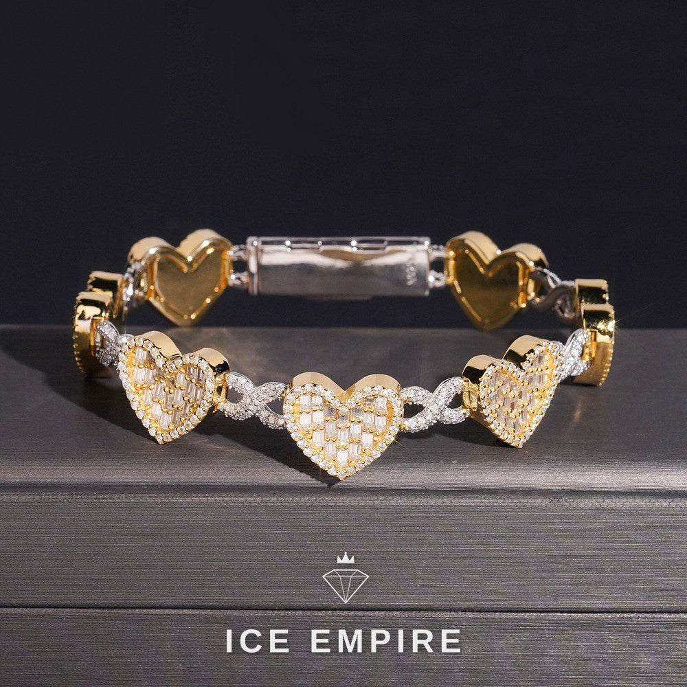 Iced Out 925 Silver Moissanite Cuban Chain