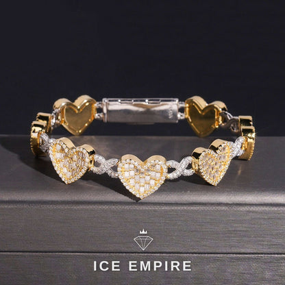 Iced Out 925 Silver Moissanite Cuban Chain