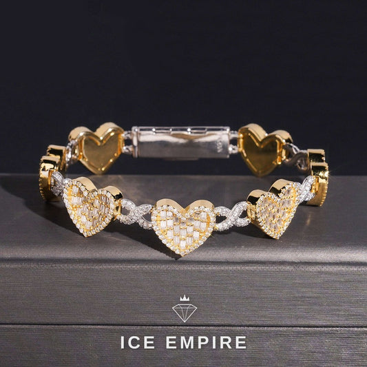 Iced Out 925 Silver Moissanite Cuban Chain