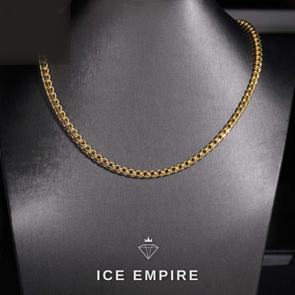 Iced Out Rose Gold Plated Moissanite Cuban Chain