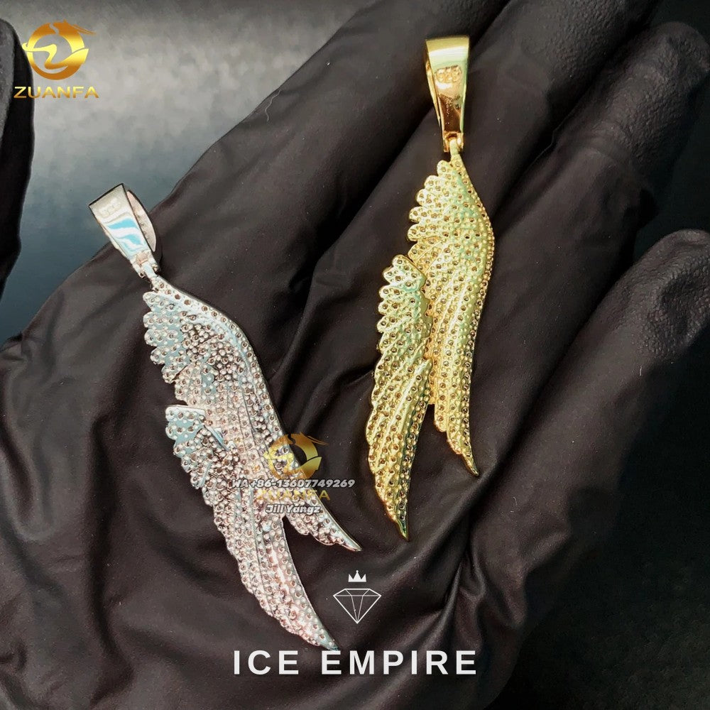 Iced Out Rose Gold Plated Moissanite Pendant