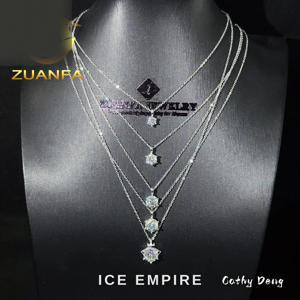 Iced Out Rose Gold Plated Moissanite Cuban Chain