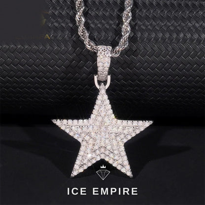 Iced Out 925 Silver Pendant