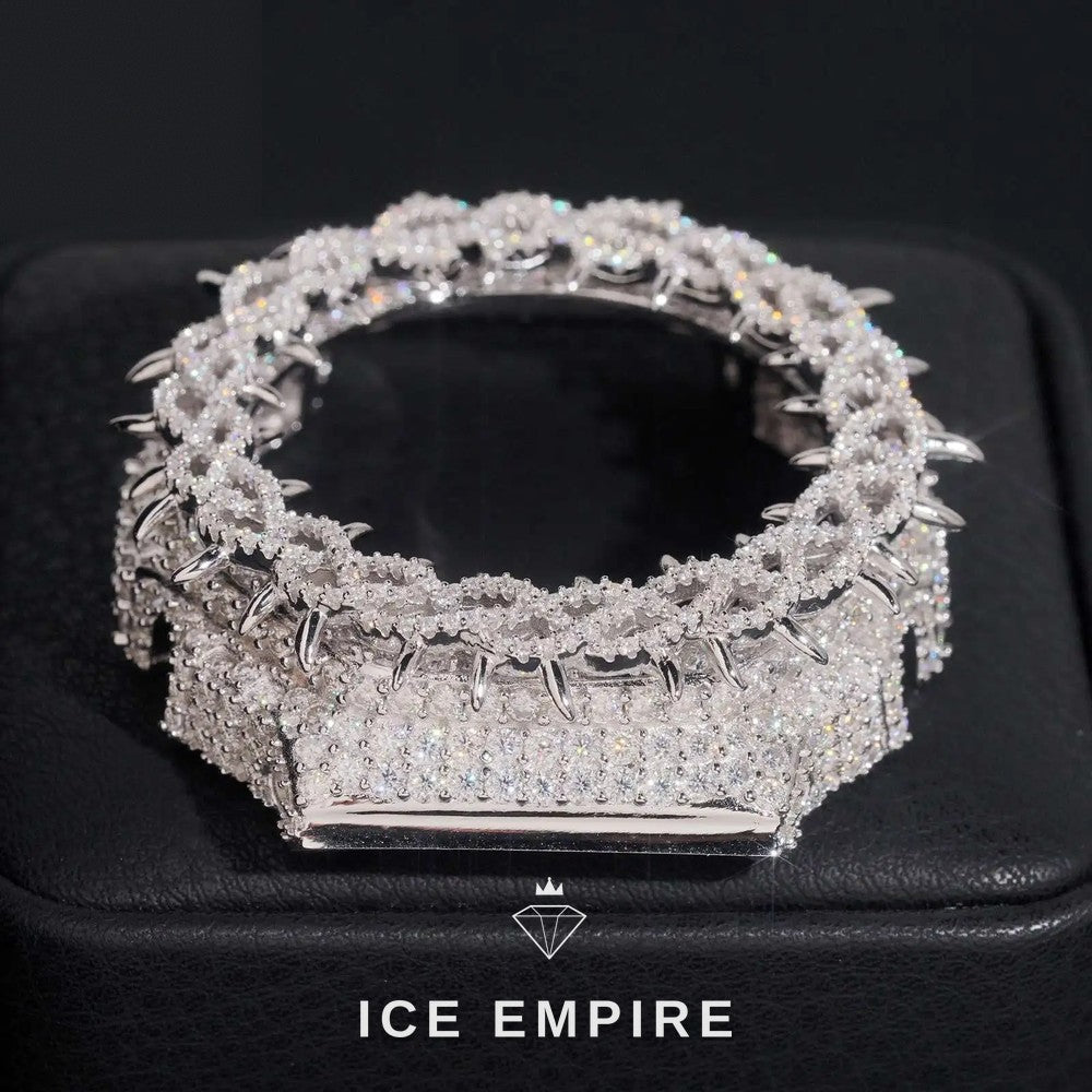 Iced Out Gold Plated Moissanite Watch