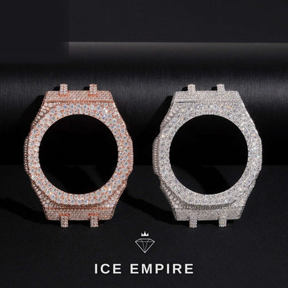 Iced Out Gold Plated Moissanite Watch