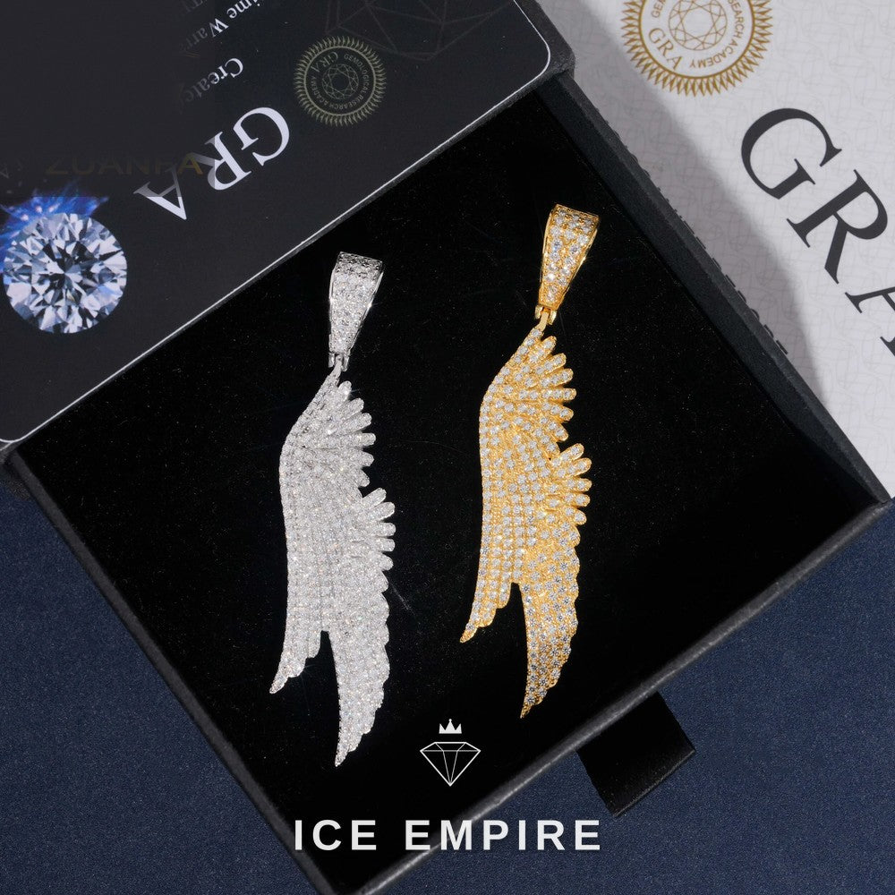 Iced Out Rose Gold Plated Moissanite Pendant