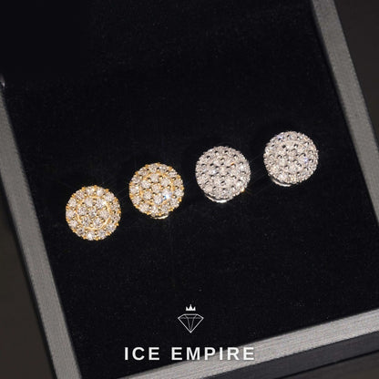 Iced Out 925 Silver Lab Grown Diamond Earrings
