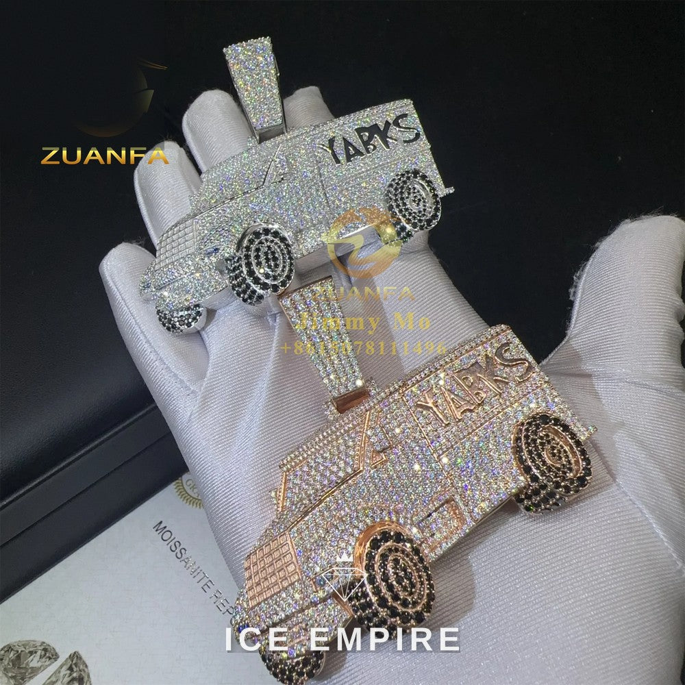 Iced Out 925 Silver Pendant