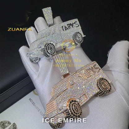 Iced Out 925 Silver Pendant