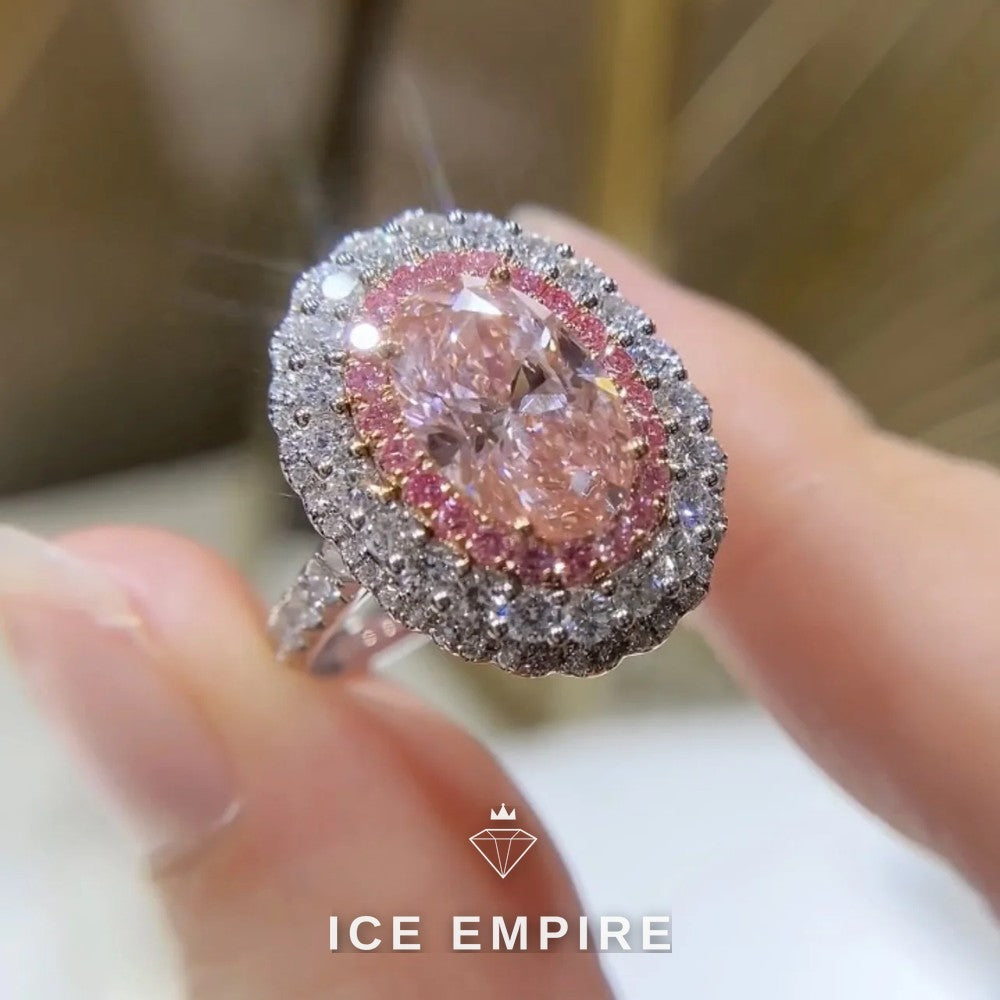 Iced Out 10K Gold Lab Grown Diamond Pendant
