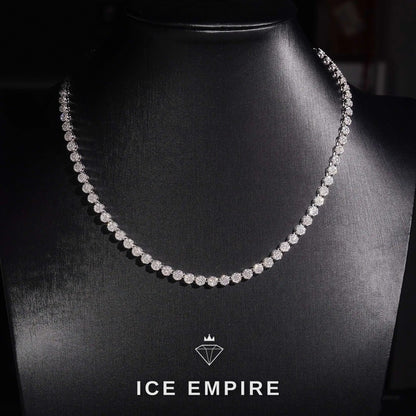 Iced Out Rose Gold Plated Moissanite Cuban Chain