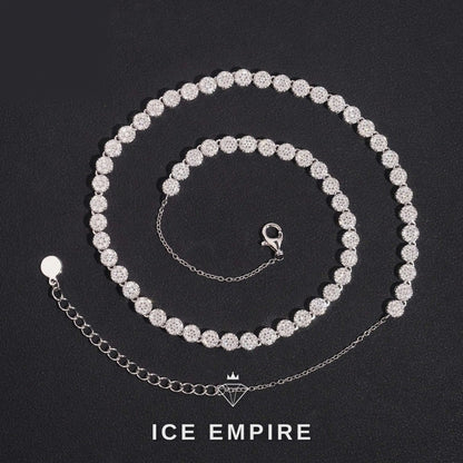 Iced Out Rose Gold Plated Moissanite Cuban Chain