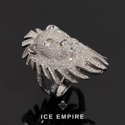 Iced Out 925 Silver Moissanite Ring