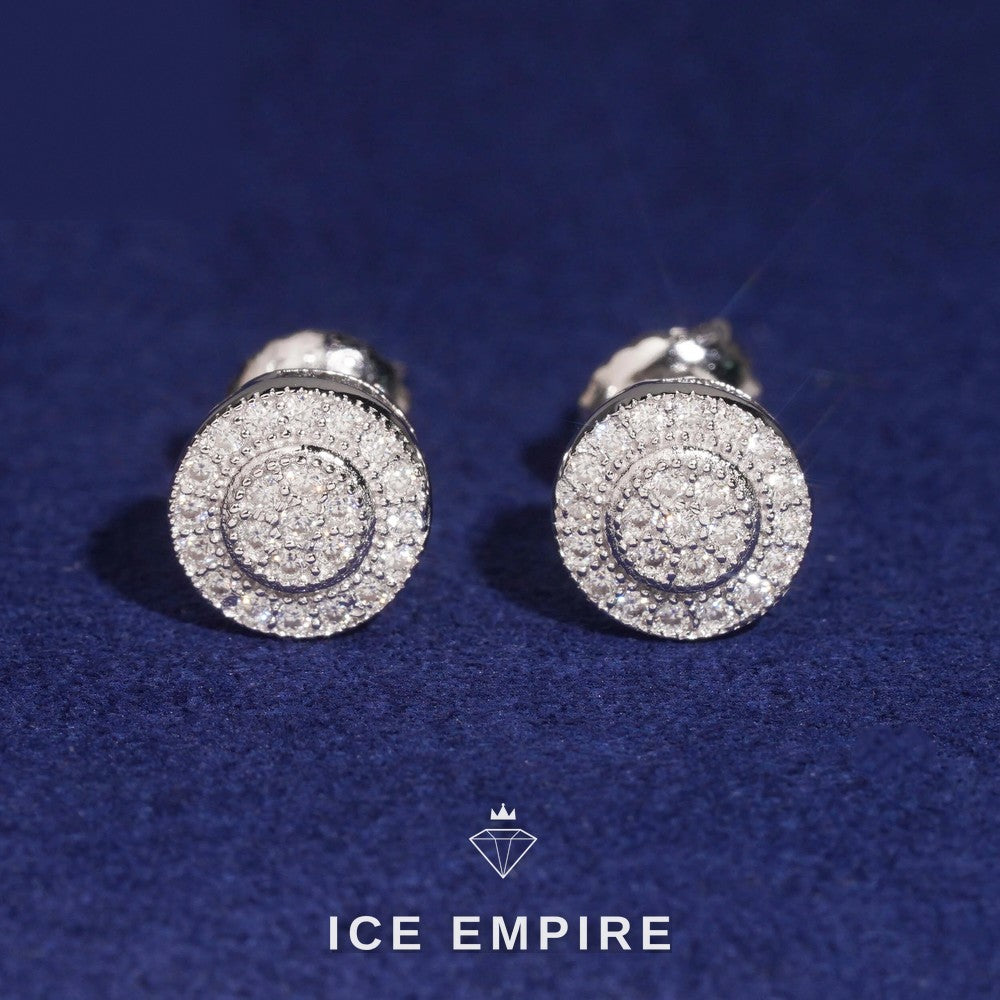 Iced Out Gold Plated Moissanite Earrings