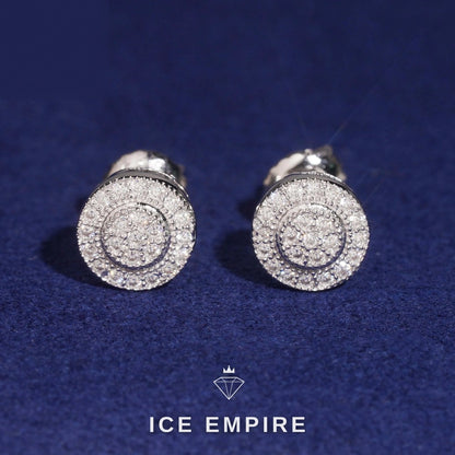 Iced Out Gold Plated Moissanite Earrings