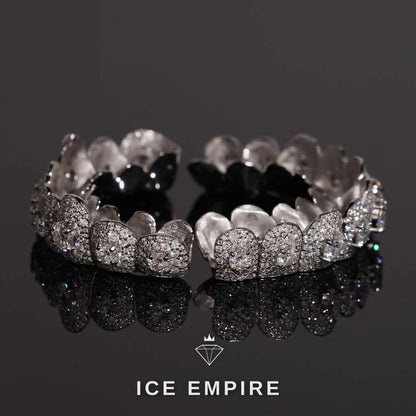 Iced Out 925 Silver Moissanite Grillz