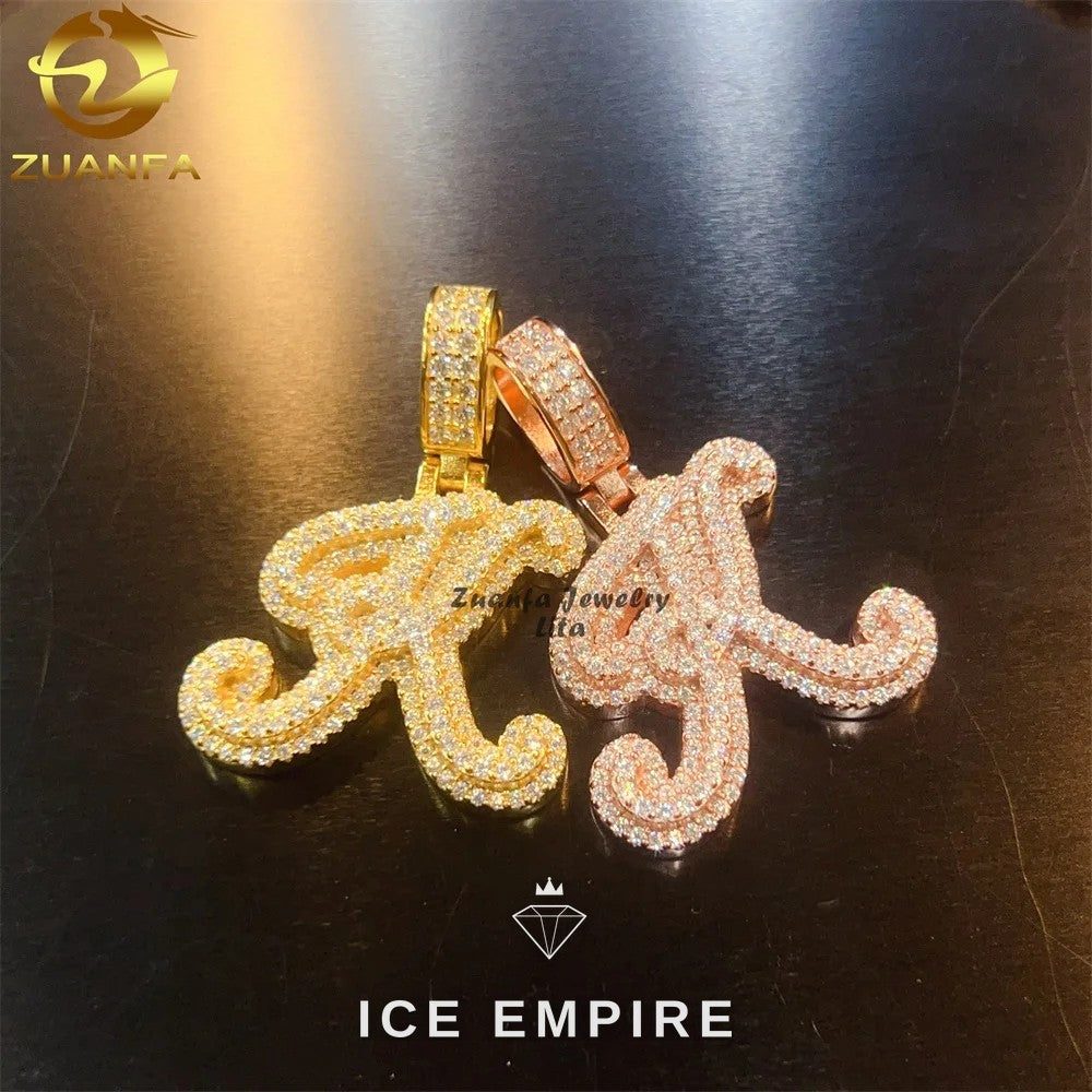 Iced Out 925 Silver Pendant