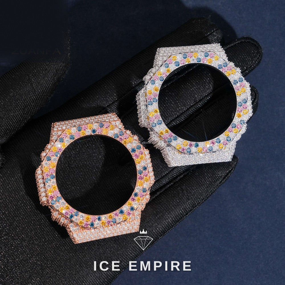 Iced Out 925 Silver Moissanite Watch