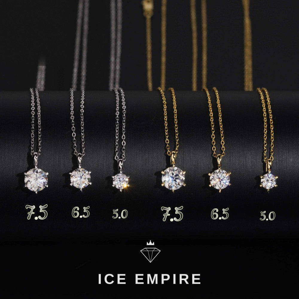 Iced Out 925 Silver Lab Grown Diamond Pendant