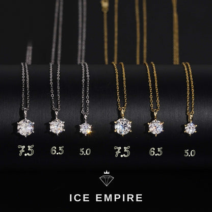 Iced Out 925 Silver Lab Grown Diamond Pendant